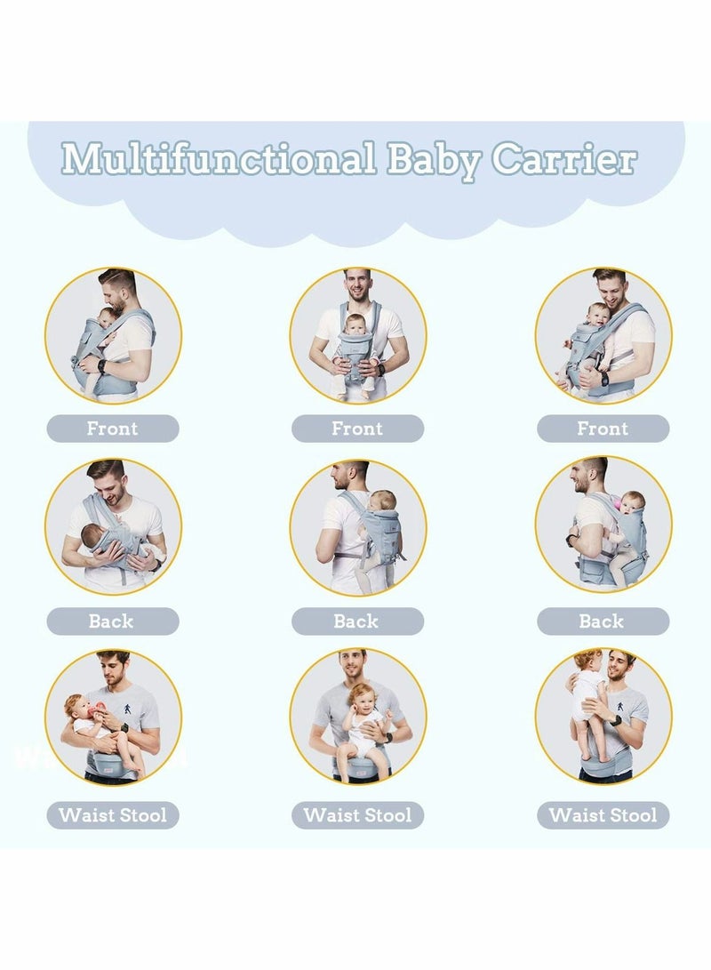 Baby Carrier 6-in-1 with Waist Stool