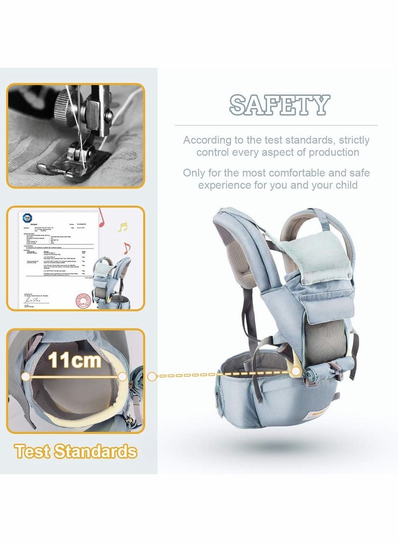 Baby Carrier 6-in-1 with Waist Stool