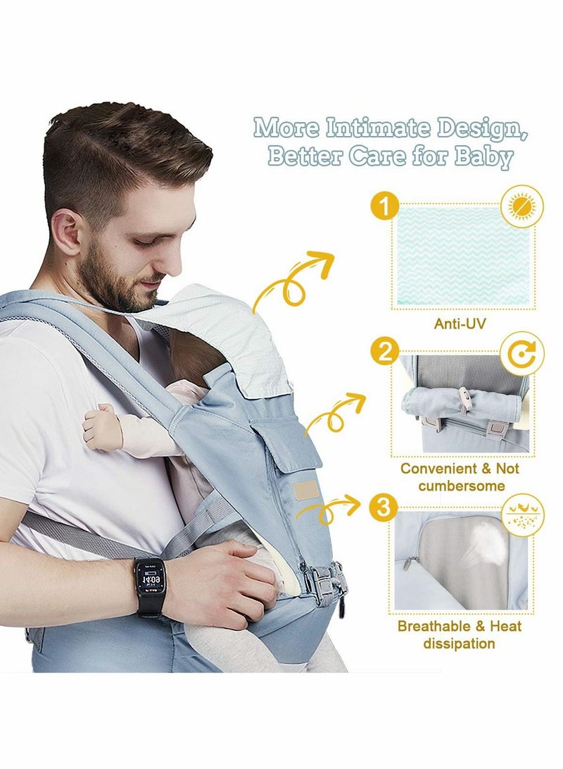 Baby Carrier 6-in-1 with Waist Stool