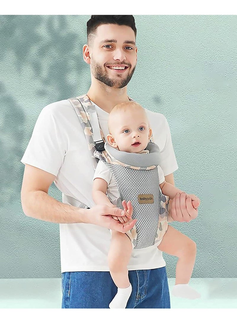 Baby Carrier, Lightweight Breathable 4-in-1 Infant Convertible Front and Back Child Carrier Backpack, Multi-Function for Newborn Toddler 0 to 36 Months