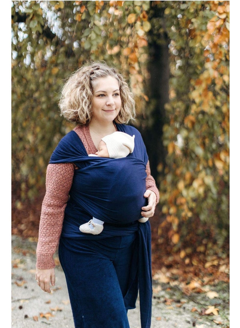 Wrap Baby Carrier Original Stretchy Infant Sling Perfect for Newborn Babies and Children up Hands Free Blue