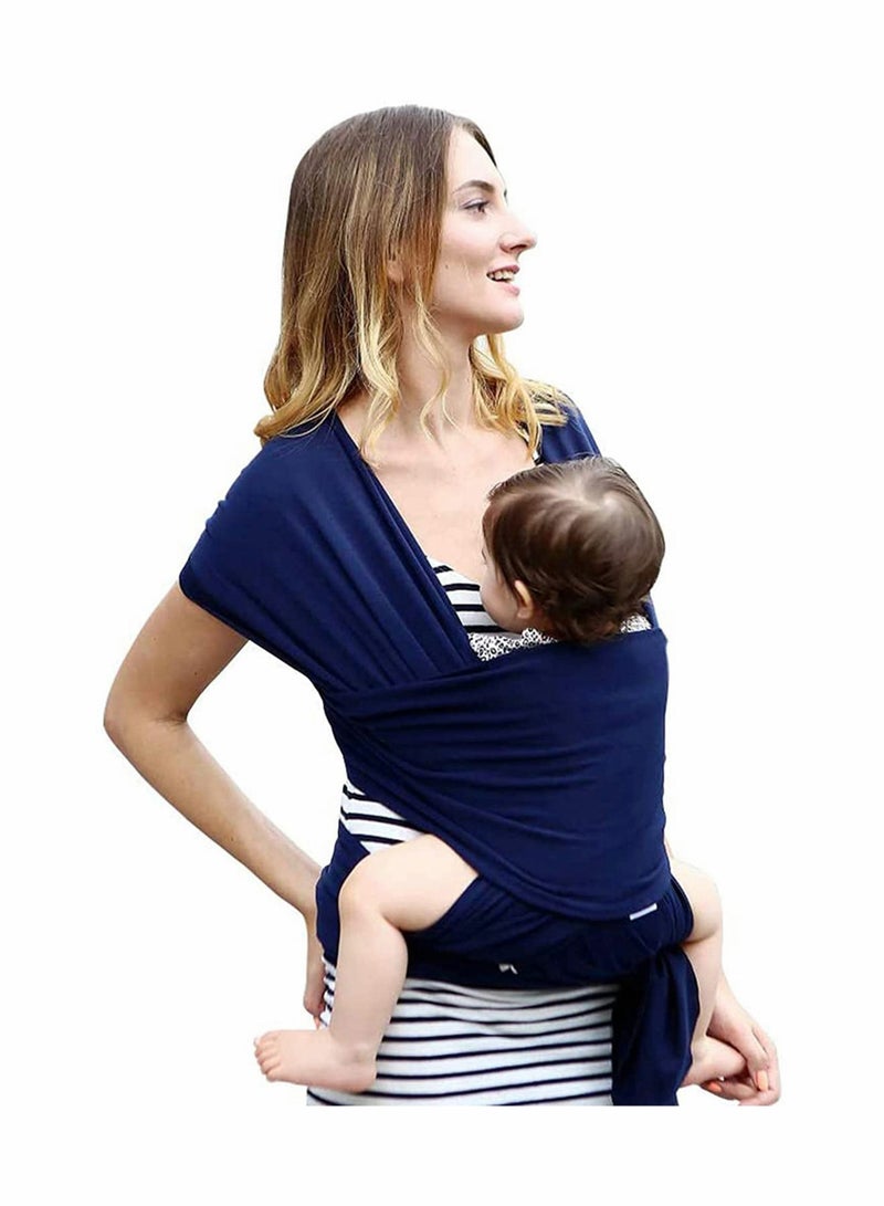 Wrap Baby Carrier Original Stretchy Infant Sling Perfect for Newborn Babies and Children up Hands Free Blue