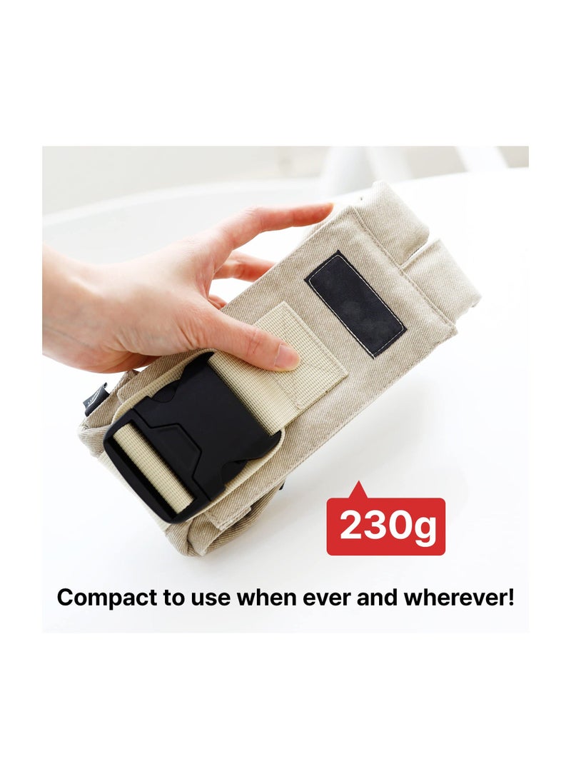 Portable Toddler Carrier, Sling, Cotton Baby Compact hipseat, Infants to 44 lbs Toddlers, Sleep, Adjustable Child Half Wrapped Sling with Anti-Slip Particles