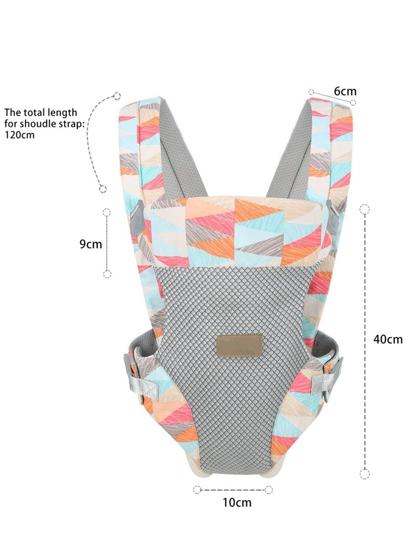 Adjustable Baby Carrier for Newborn to Toddler with Lumbar 3D Mesh Breathable Holder Infant