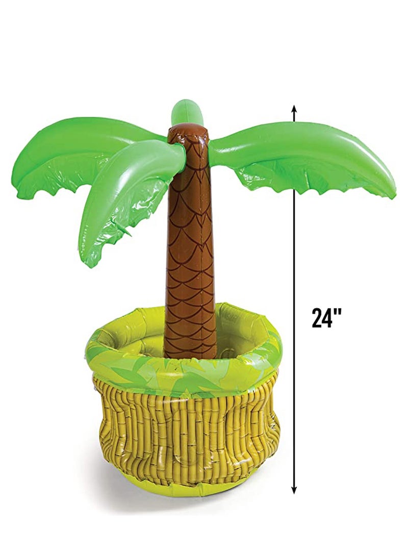 Beverage Cooling Ice Bar 26 Inch Inflatable Cooler, Cooler for Parties, Party Supplies for Summer Party Decorations, Inflatable Palm Tree for Beach Pool Parties 1 Piece