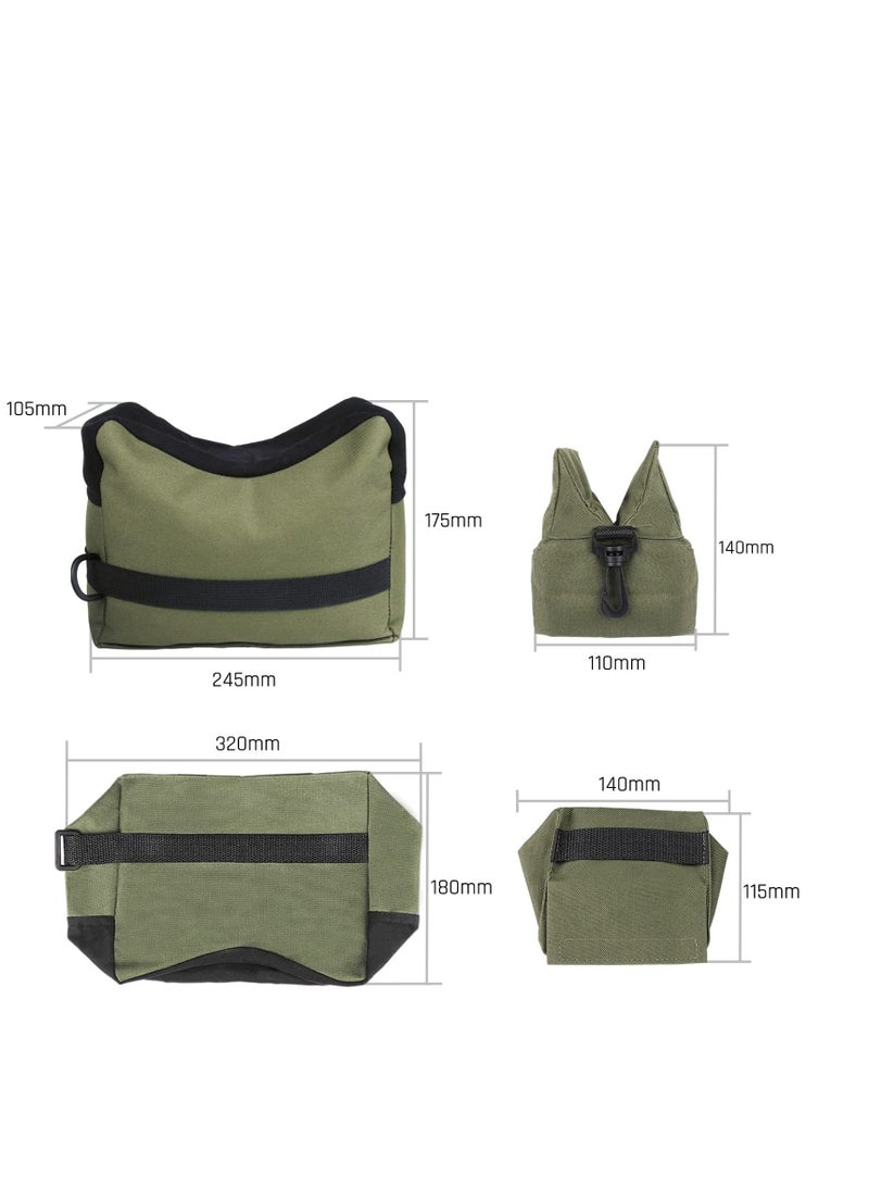 Outdoor Rest Bags, Target Sports Bench Front Rear Support SandBag Stand Holders with 600 Denier Polyester Durable Construction and Water Resistance for Photography 2Pack