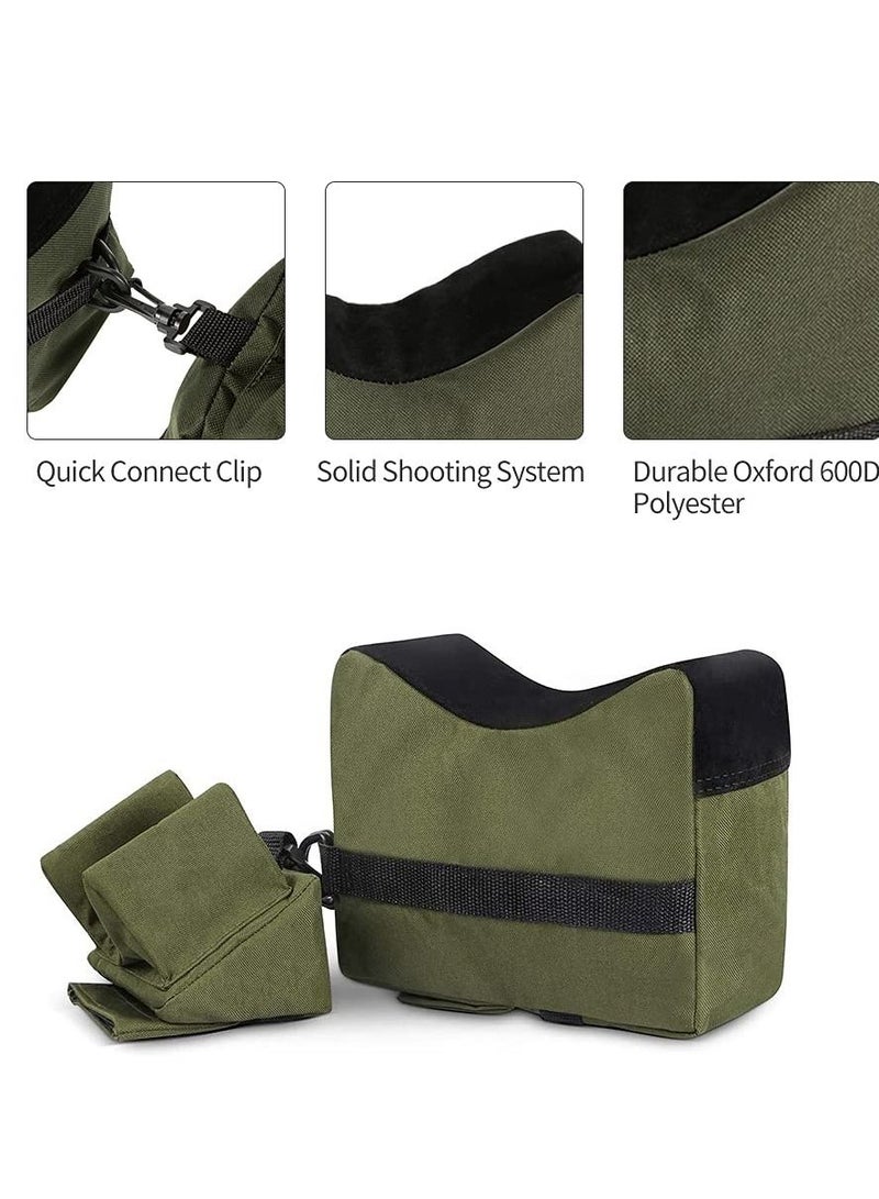 Outdoor Rest Bags, Target Sports Bench Front Rear Support SandBag Stand Holders with 600 Denier Polyester Durable Construction and Water Resistance for Photography 2Pack