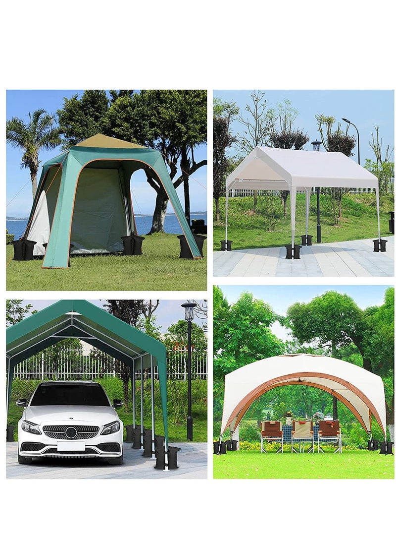 Canopy Weights Set of 4, Sand Bags for Legs, Tent Heavy Duty Gazebo Sandbags Patio Umbrella Base, Outdoor Pop Up Tent, Sun Shelter, Pool Ladder