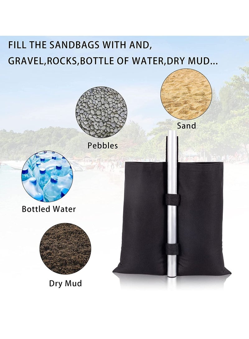 Canopy Weights Set of 4, Sand Bags for Legs, Tent Heavy Duty Gazebo Sandbags Patio Umbrella Base, Outdoor Pop Up Tent, Sun Shelter, Pool Ladder