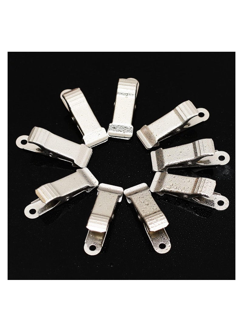 48 Pcs Metal Mini Clamps Spring Clamp Crocodile Alligator Clips 1/2 Inch Wide for Work smooth jaw