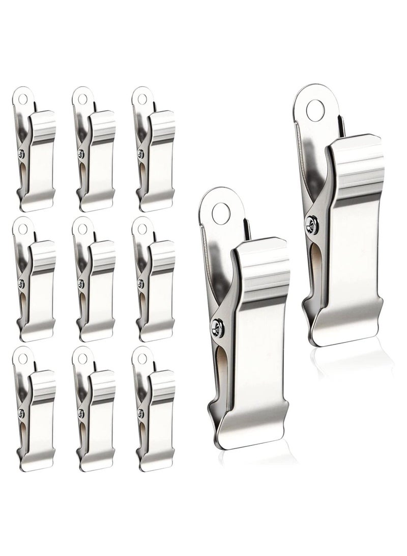 48 Pcs Metal Mini Clamps Spring Clamp Crocodile Alligator Clips 1/2 Inch Wide for Work smooth jaw