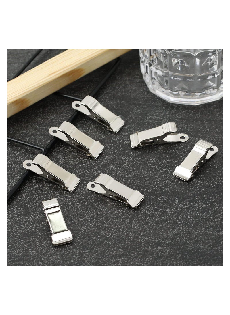 48 Pcs Metal Mini Clamps Spring Clamp Crocodile Alligator Clips 1/2 Inch Wide for Work smooth jaw