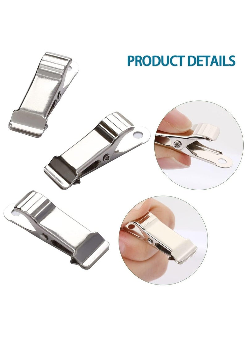 48 Pcs Metal Mini Clamps Spring Clamp Crocodile Alligator Clips 1/2 Inch Wide for Work smooth jaw