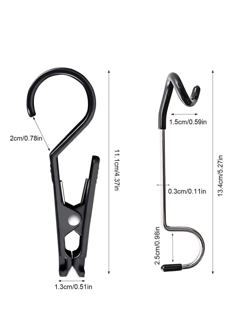 4 Pcs Tent Canopy Clip Light Hooks Clothespin Multifunctional Outdoor Camping Equipment Accessories
