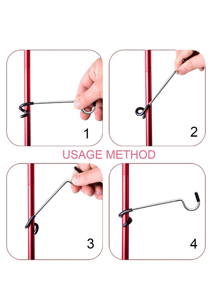 4 Pcs Tent Canopy Clip Light Hooks Clothespin Multifunctional Outdoor Camping Equipment Accessories