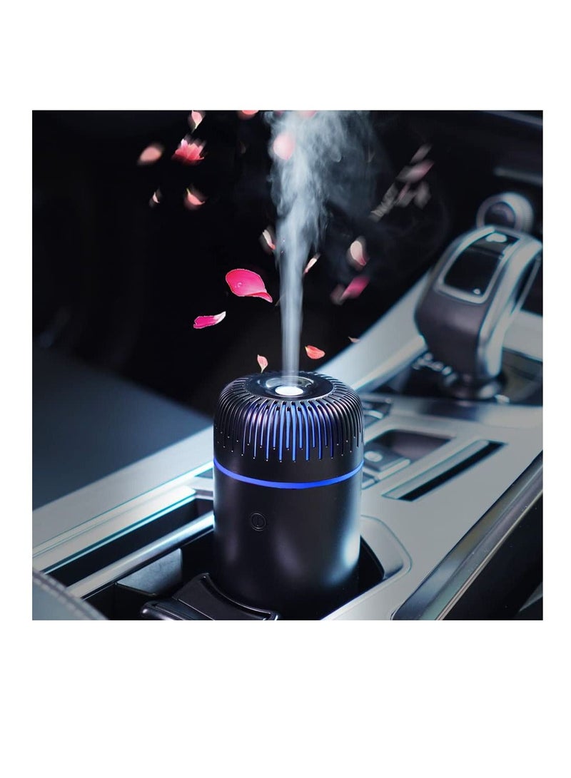 Car Diffuser, Humidifier Aromatherapy Essential Oil Diffuser USB Cool Mist Mini Portable for Home Office Bedroom (Black)