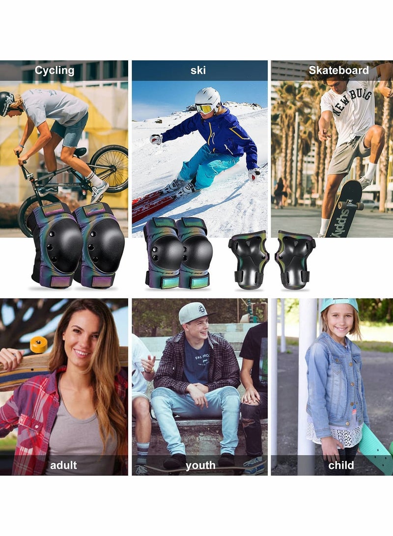 Sports Protective Gear Set Teens Adult Knee Elbow Wrist Pads Protection Equipment for Bicycle Inline Skating