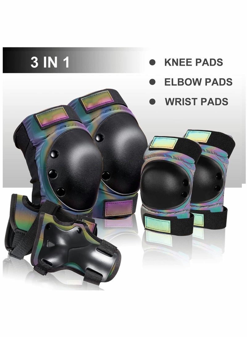 Sports Protective Gear Set Teens Adult Knee Elbow Wrist Pads Protection Equipment for Bicycle Inline Skating