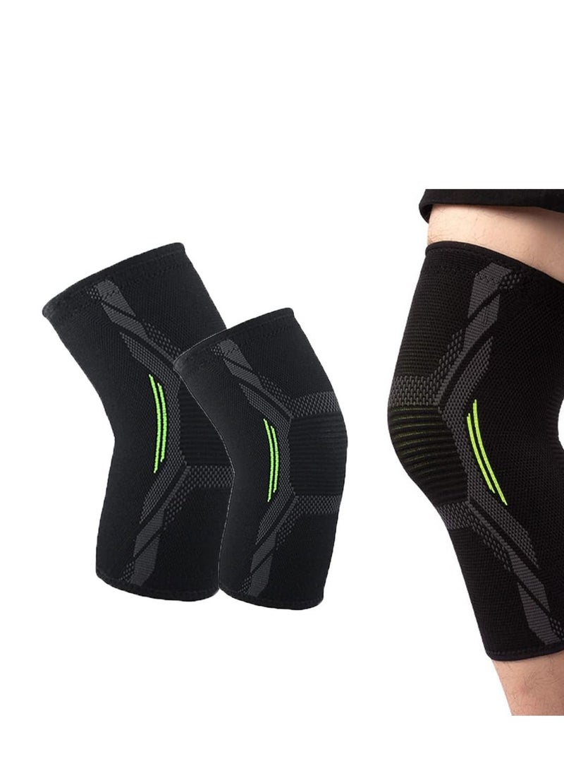 KASTWAVE Knee Support Sleeve Brace for Pain Relief Arthritic Knees Meniscus Tear Weightlifting and Running