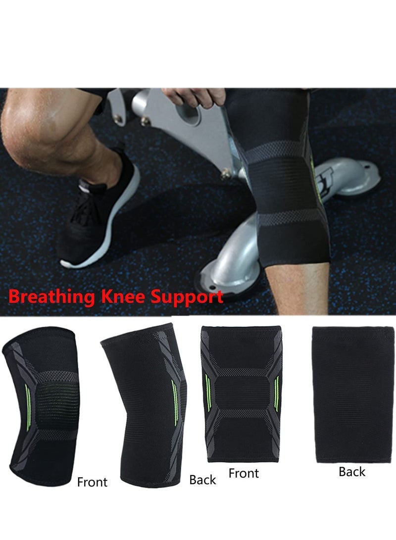 KASTWAVE Knee Support Sleeve Brace for Pain Relief Arthritic Knees Meniscus Tear Weightlifting and Running