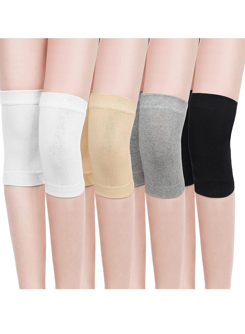 4 Pairs Knee Warmers for Women Men Braces Liner Sleeve Supports Compression Winter Cycling Ski Running