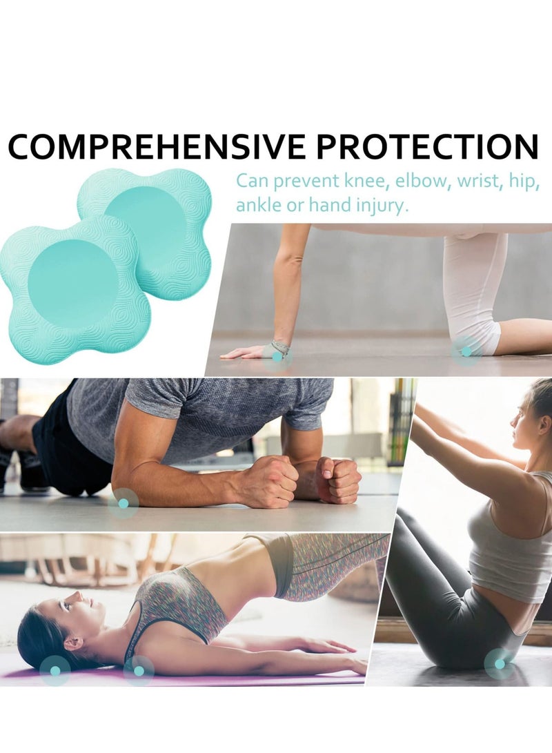 Yoga Knee Pad 2 Pcs Extra Thick Foam Cushion for Women Knees Elbows Wrist Hands Head Pilates Home Gym Work Out Gardening Kneeling