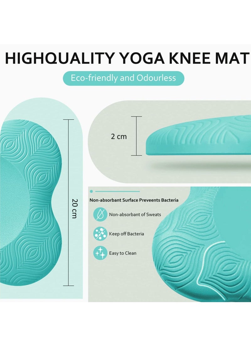 Yoga Knee Pad 2 Pcs Extra Thick Foam Cushion for Women Knees Elbows Wrist Hands Head Pilates Home Gym Work Out Gardening Kneeling