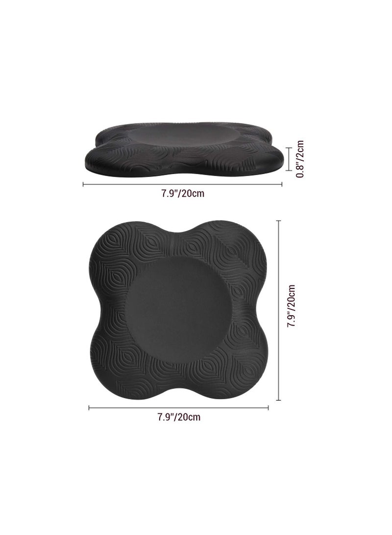 7.9x7.9 / 20x20cm Yoga Knee Pad, Anti Slip Foam Kneeling Comfortable Support Sports Balance Cushion for Protecting Knee, Ankle, Elbow, Hand (2PCS)