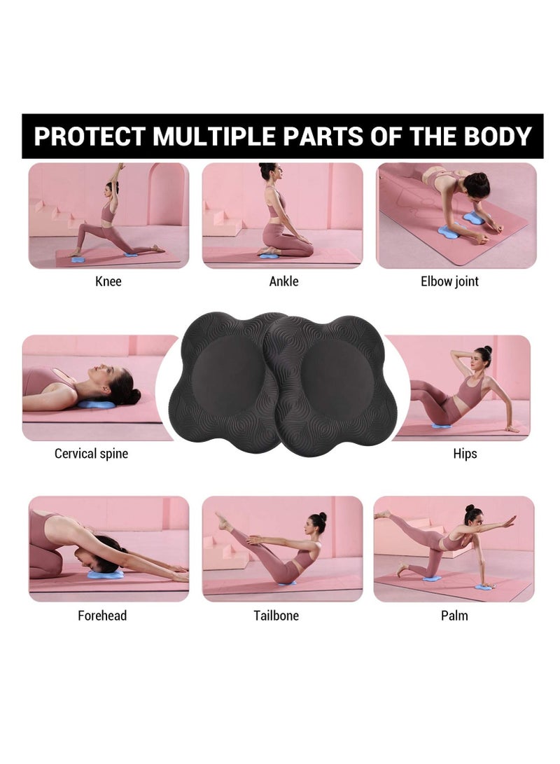 7.9x7.9 / 20x20cm Yoga Knee Pad, Anti Slip Foam Kneeling Comfortable Support Sports Balance Cushion for Protecting Knee, Ankle, Elbow, Hand (2PCS)