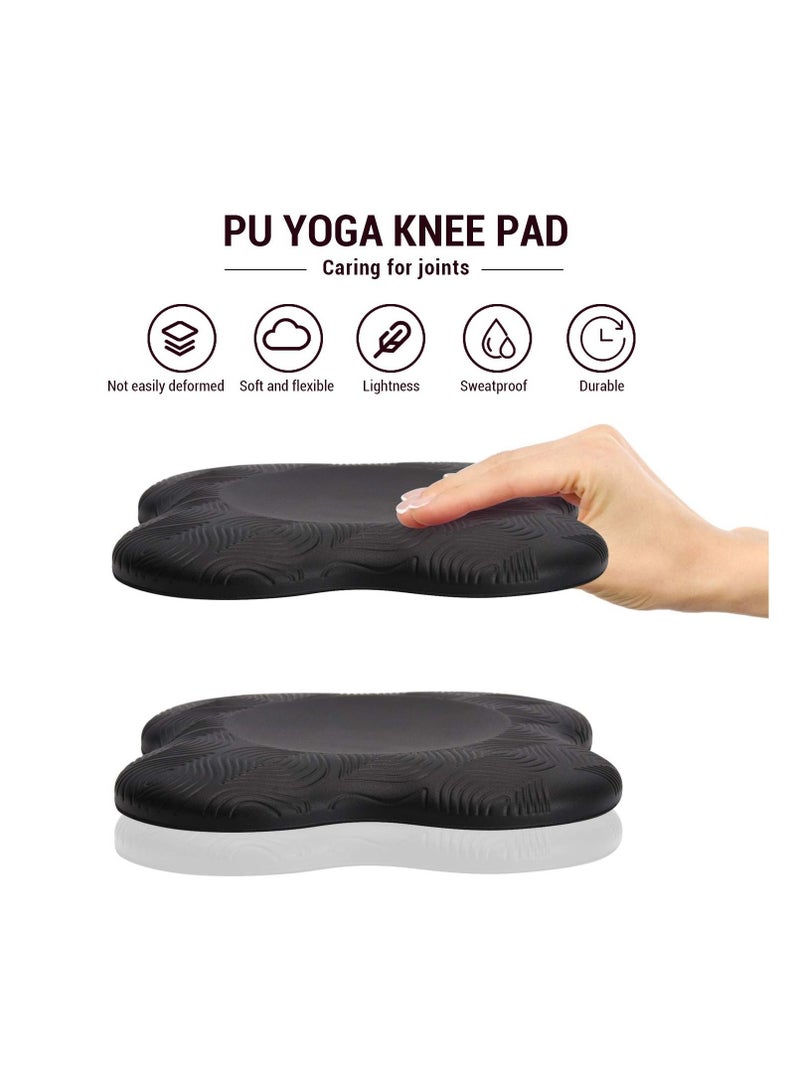 7.9x7.9 / 20x20cm Yoga Knee Pad, Anti Slip Foam Kneeling Comfortable Support Sports Balance Cushion for Protecting Knee, Ankle, Elbow, Hand (2PCS)