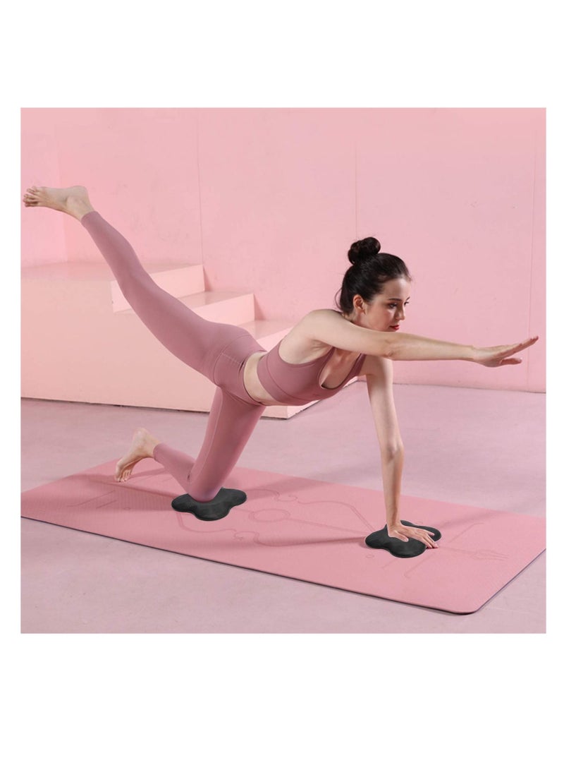 7.9x7.9 / 20x20cm Yoga Knee Pad, Anti Slip Foam Kneeling Comfortable Support Sports Balance Cushion for Protecting Knee, Ankle, Elbow, Hand (2PCS)