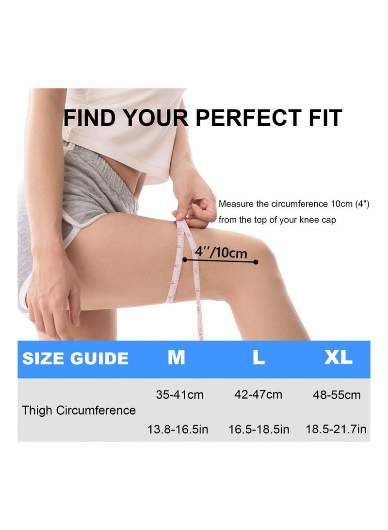 Knee Braces for Pain 2 pack, Brace, Compression Sleeve Support Women & Men, Running, Gym, Hiking (XL)