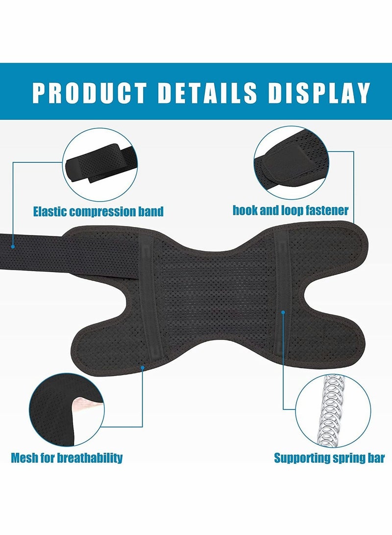 Knee Brace with Side Stabilizers Relieve Meniscal Tear Pain ACL MCL Arthritis,Joint Relief, Breathable Adjustable Support Suitable for Sports Injuries (Right - L)