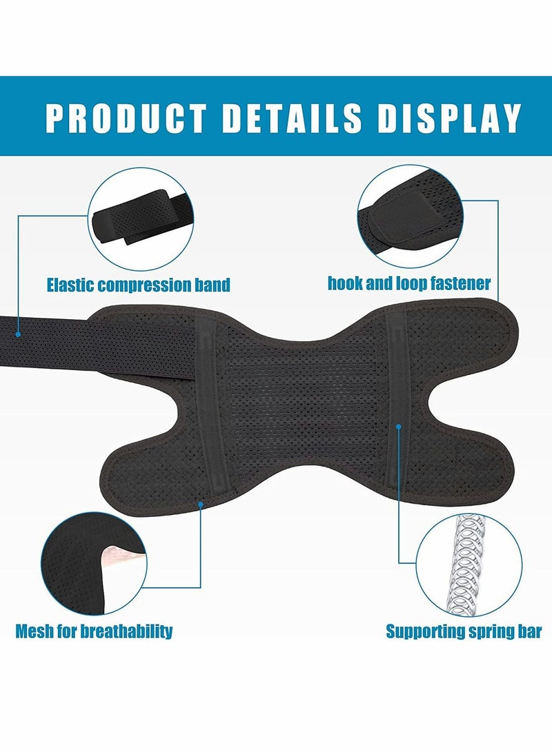 Knee Brace with Side Stabilizers Relieve Meniscal Tear Pain ACL MCL Arthritis,Joint Relief, Breathable Adjustable Support Suitable for Men and Women Sports Injuries (Left - L)