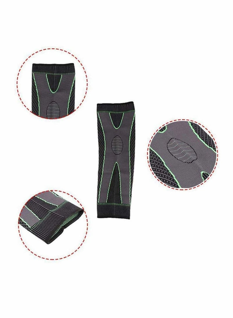 Knee Support Full Leg Compression Sleeve for Women Stretch Long Pads Men's Sports Protection Running Basketball Football Cycling Riding 1 Pcs (Medium)