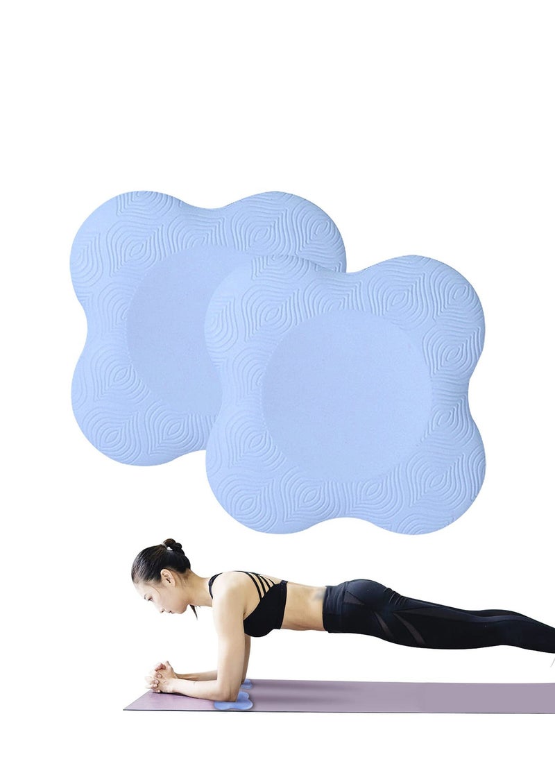 Yoga Knee Pad, Anti Slip Foam Kneeling 2PCS Thick Exercise Workout Pad for Women and Men, Sports Balance Cushion Protecting Knee, Elbow, Hand
