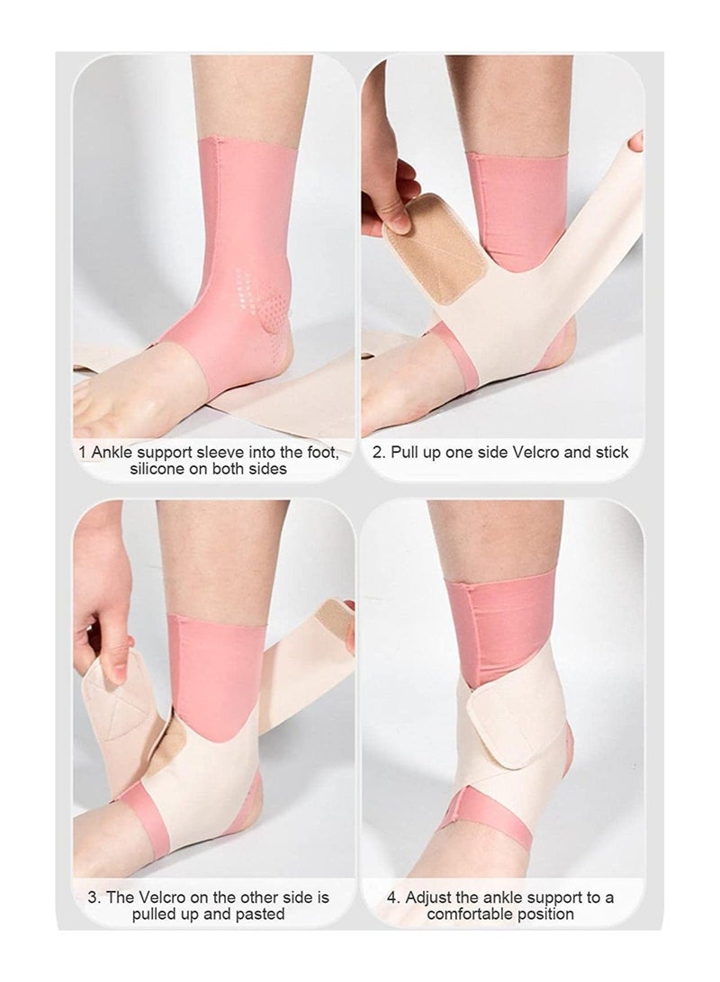 Ankle Support Brace Foot Sleeve for Arch Adjustable Football Basketball Volleyball Running For Sprained Tendonitis Plantar Fasciitis