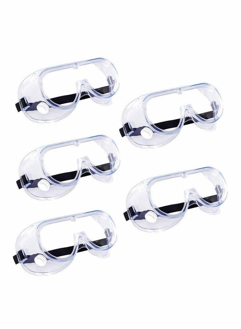 5 Pack Clear Protective Glasses Goggles Eye Safety for Construction