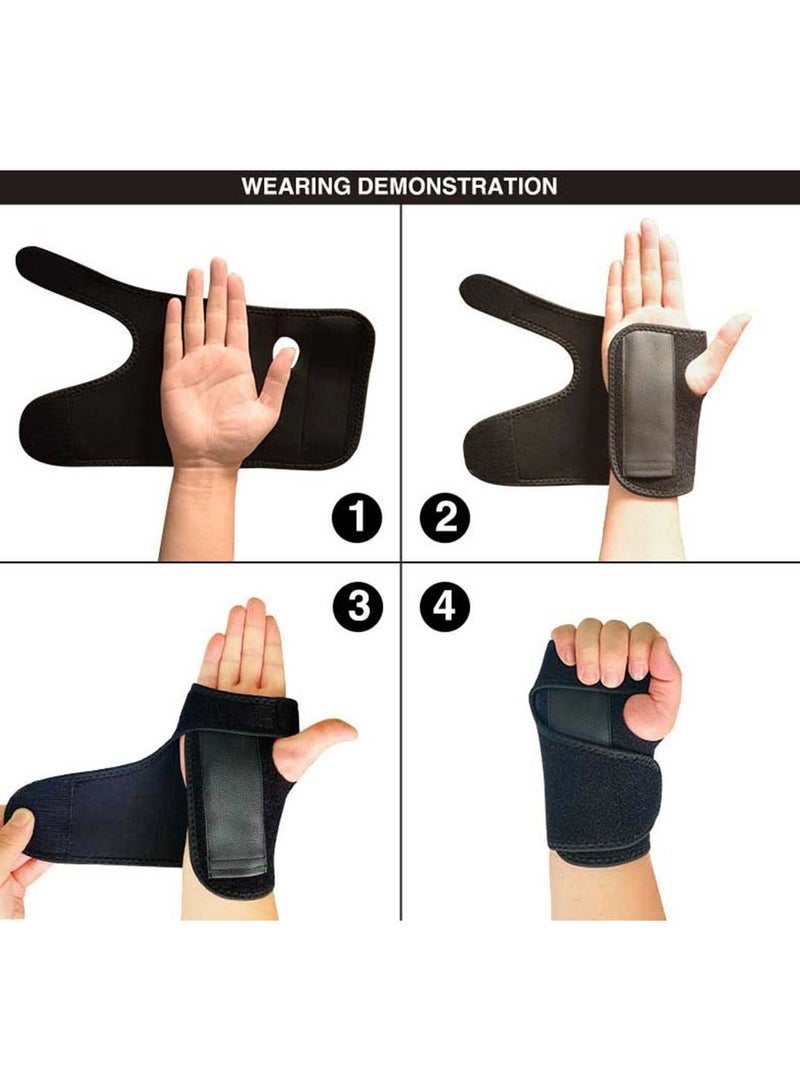 Right Hand Wrist Brace Splint Support Supports for Carpal Tunnel Night Sleep Great Pain Sprain Sports Injuries