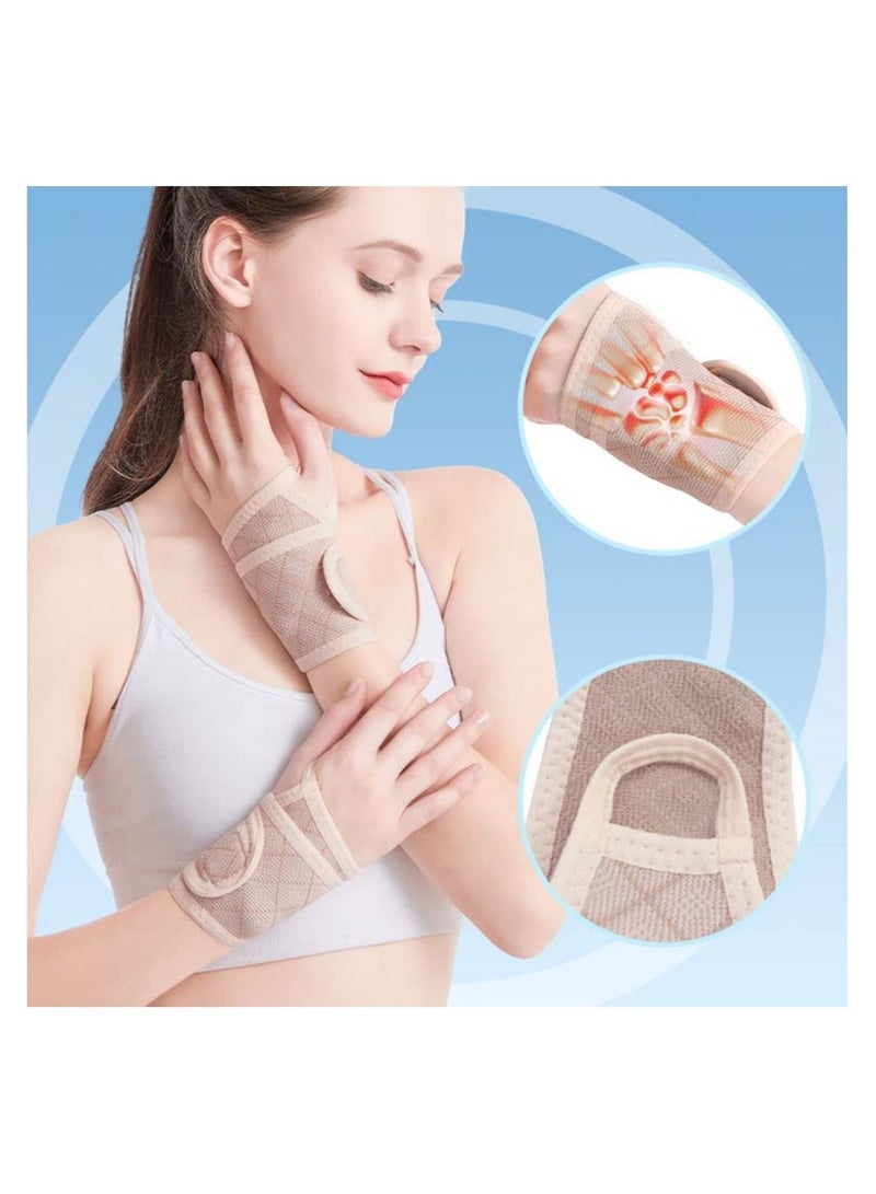 1 Pair Wrist Support Brace Carpal Tunnel Hand Adjustable for Arthritis and Tendinitis Joint Pain Relief