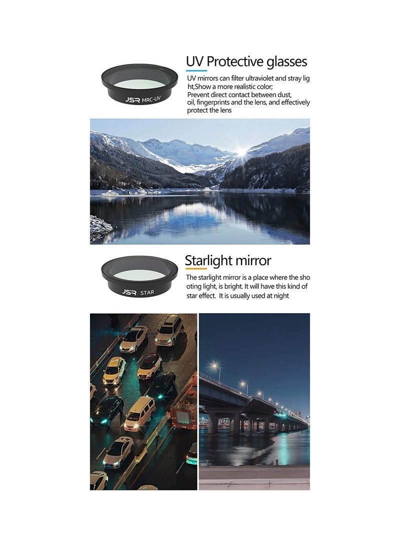 SYOSI Lens Filter for DJI Avata, Avata UV CPL ND NDPL Star Night Accessories (NDPL8+16+32+64), 4 Pcs