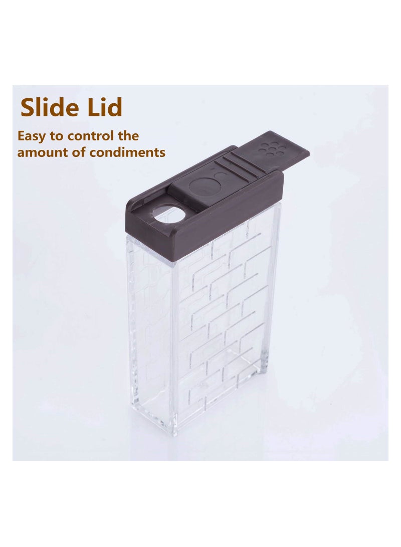 Condiment Jar, 6Pcs Seasoning Box Storage Container Barbecue Containers Kitchen Supplies Coffee