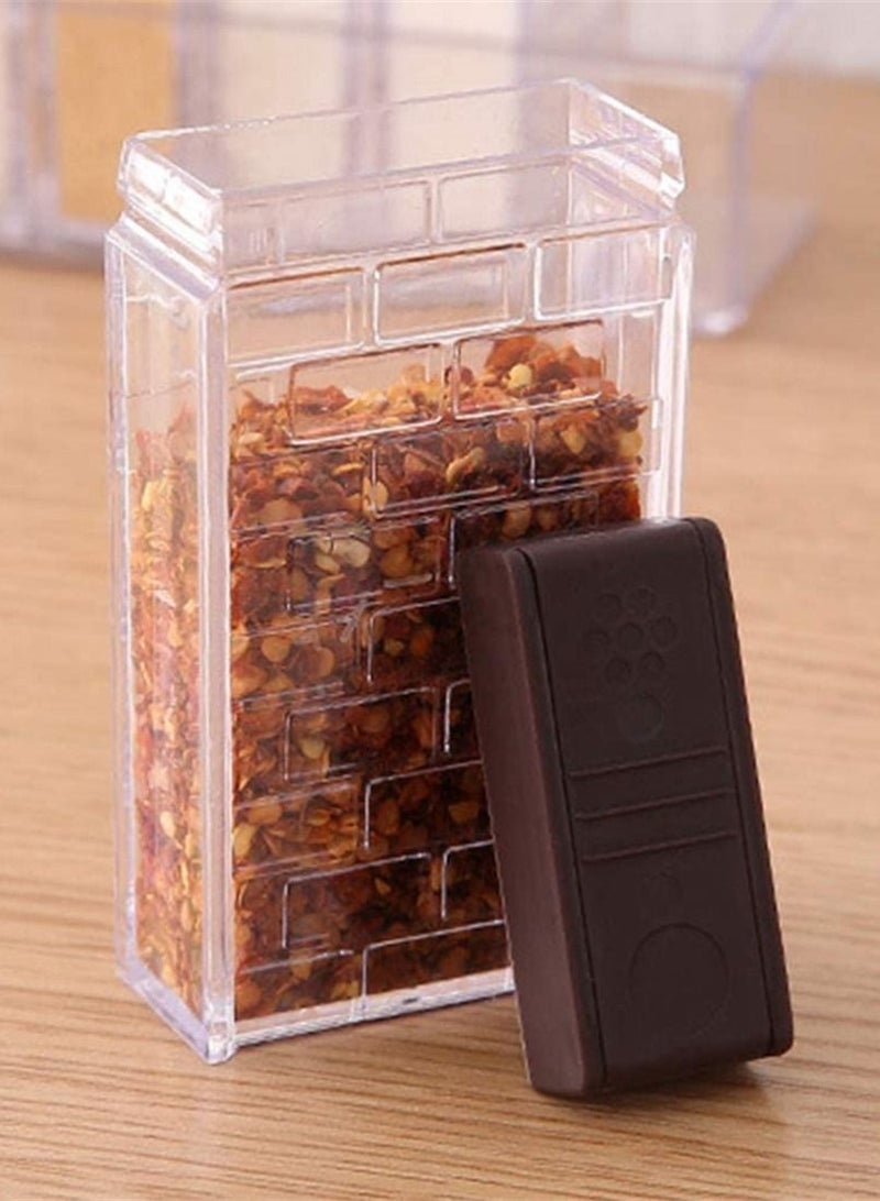 Condiment Jar, 6Pcs Seasoning Box Storage Container Barbecue Containers Kitchen Supplies Coffee
