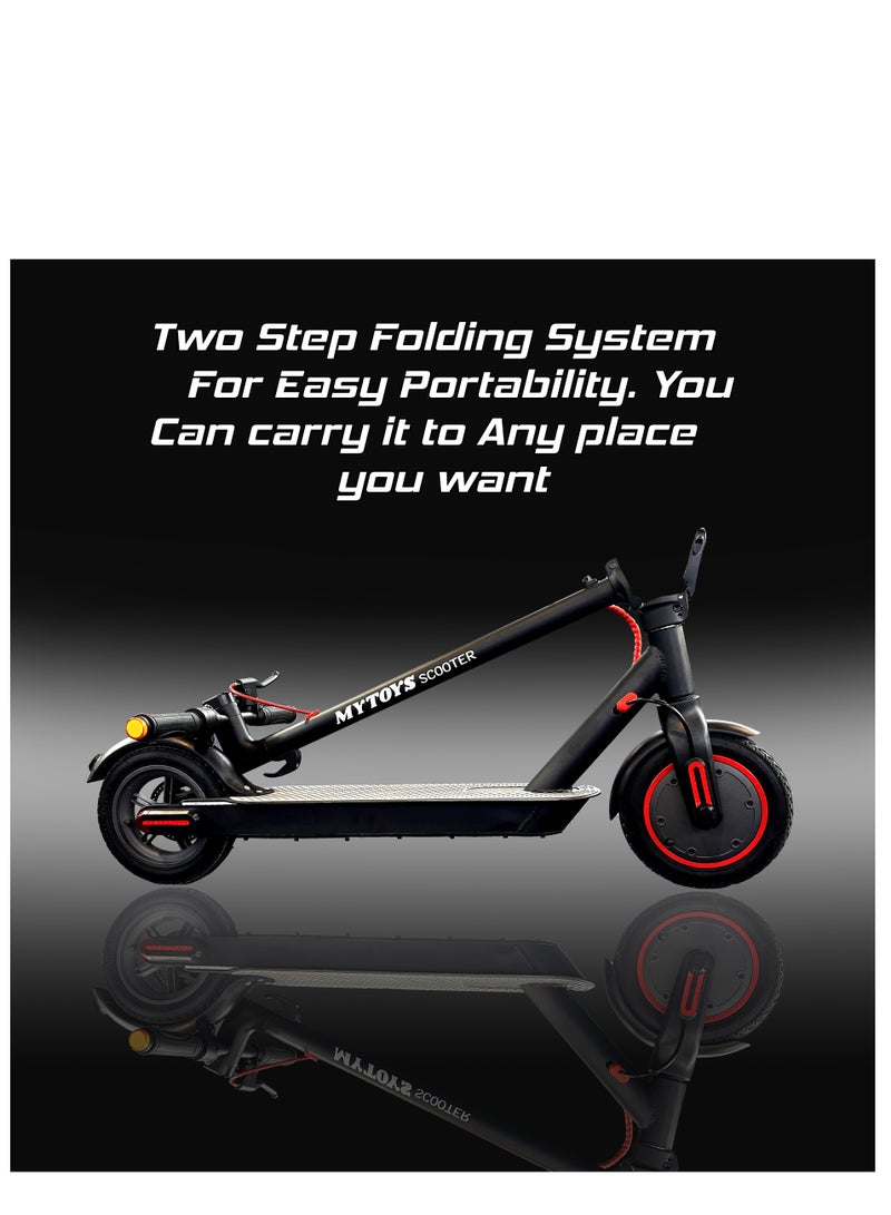 MT750 High Speed Electric Scooter With Flashing Turn Signals 350W Brushless Motor Three Speed Modes