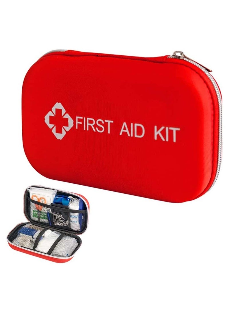 First Aid Kit Medicine Rescue Bag Medical Survival Emergency Compact Small with Storage for Home Boat Travel Family Car Office 177Pcs