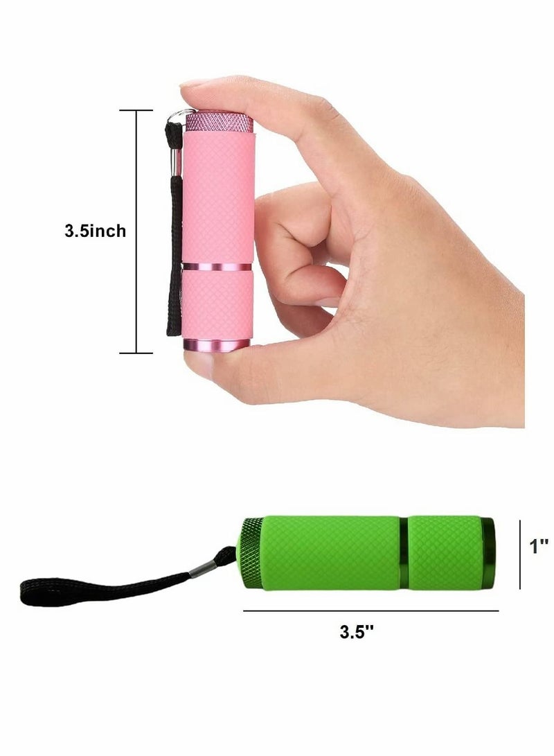 Torch, Kids Flashlights Bulk, for Thank You Gift, 3-5, 4-8, 8-12 School Class Prizes Event Giveaways Outdoor Reusable Flashlight, 15 Pack (Four colors are sent randomly)