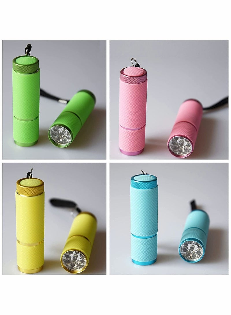 Torch, Kids Flashlights Bulk, for Thank You Gift, 3-5, 4-8, 8-12 School Class Prizes Event Giveaways Outdoor Reusable Flashlight, 15 Pack (Four colors are sent randomly)