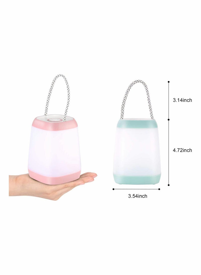 LED Camping Light 2 Pack Portable Tent Lantern 3 Modes for Backpacking Hiking Emergency Battery Powered Lamp Outdoor and Indoor