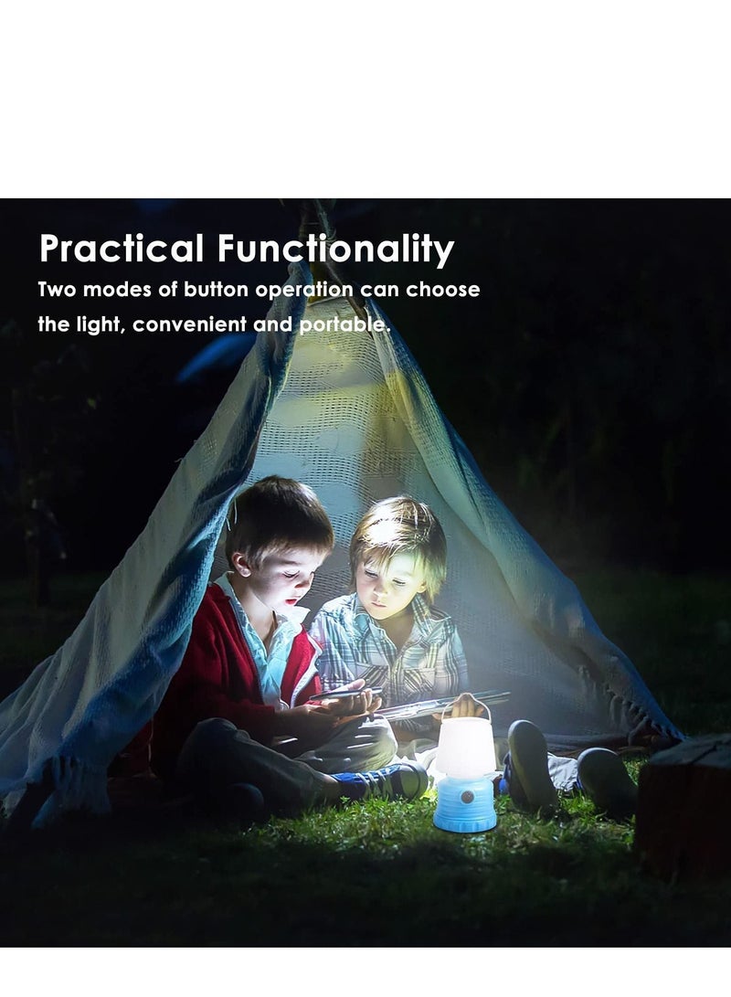 Portable Outdoor Camping Light, Lanterns Battery Powered Led, with Flame Flicker Lighting Mode, 600Lm, for Kids Chair, Bedroom, Festival, Party Decoration and Outdoor(2 PCS)