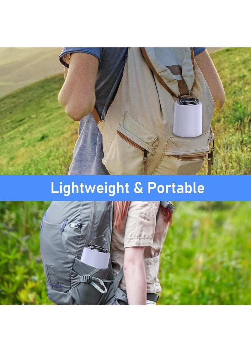 Camping Lantern Rechargeable, 2000mAh Lights Lamp, 3000K Warm Light, Brightness Adjustable 3 Light Modes,10+ Hrs Runtime Waterproof Tent for Camping, Emergency, Power Cuts